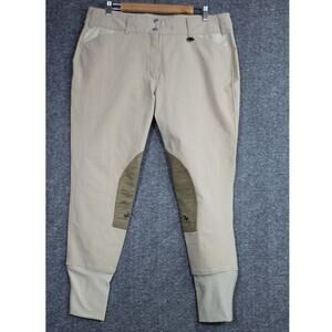 Equine Couture NWT Coolmax Champion Side Zip Breeches Safari Size 34 NEW